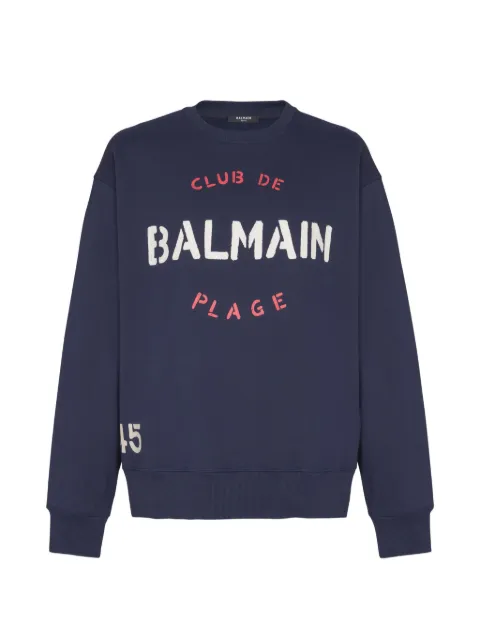 Balmain crew-neck logo-detail sweatshirt