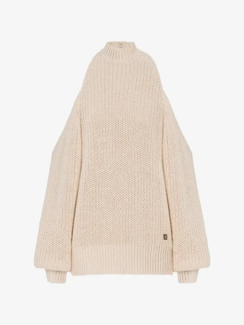 Balmain Pullover mit offener Schulter