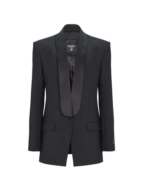 Balmain single-breasted shawl-lapel blazer
