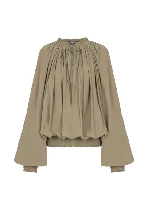Balmain balloon-sleeve blouse