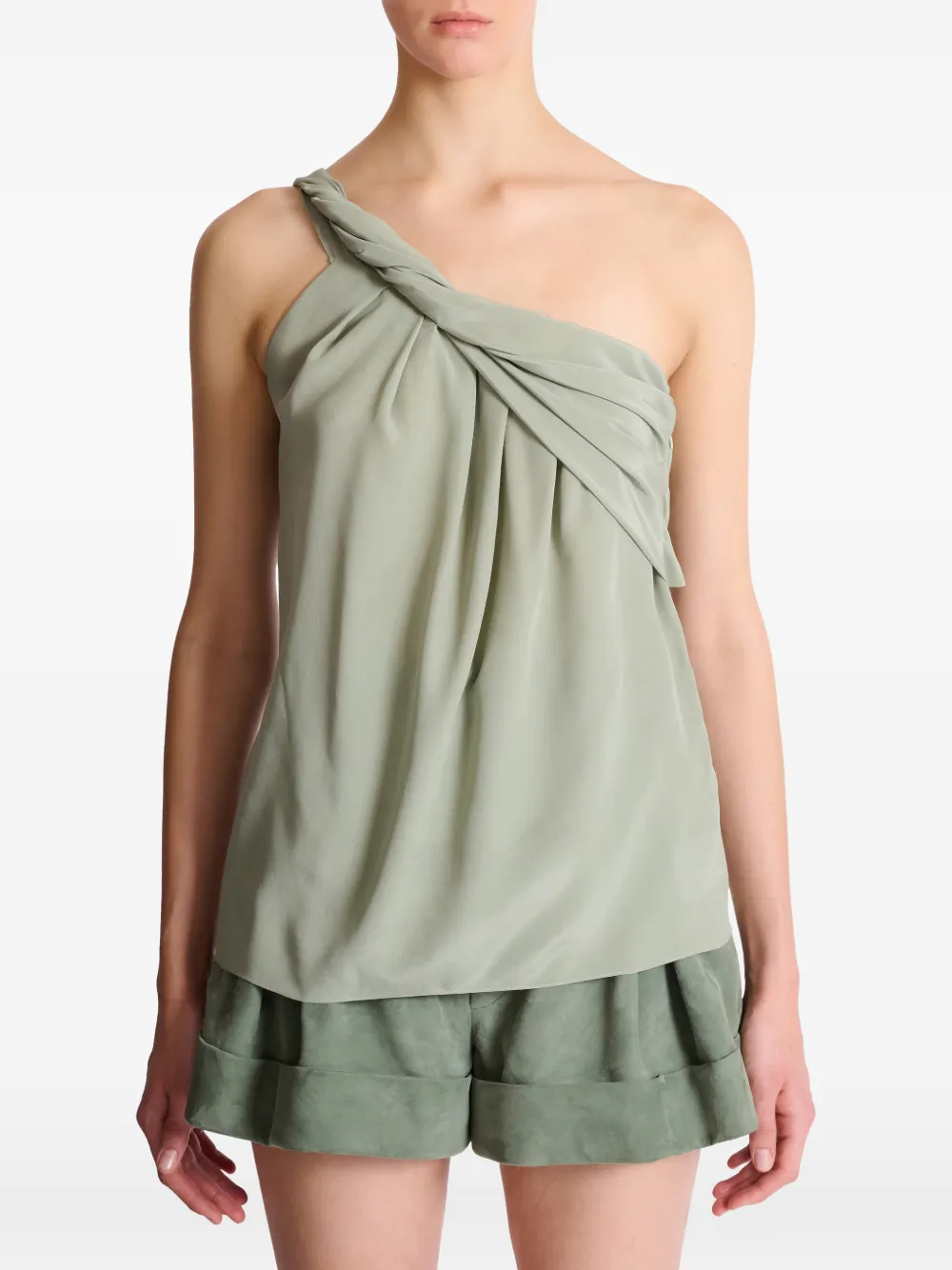 Balmain Asymmetrische blouse Groen