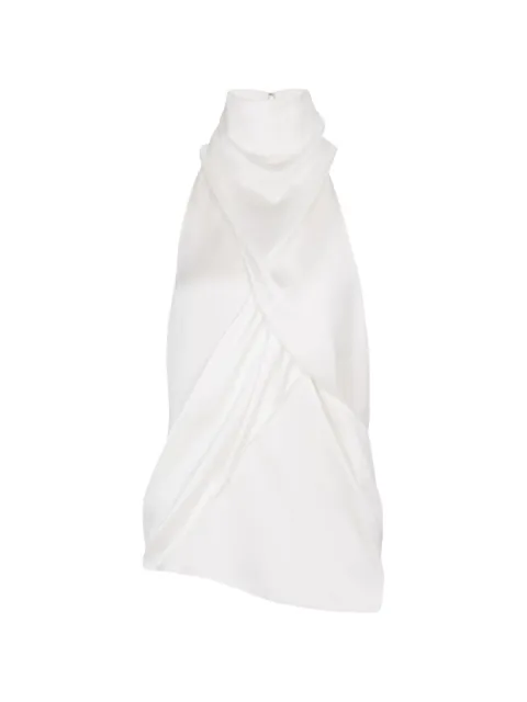 Balmain halterneck sleeveless blouse