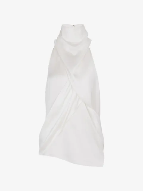 Balmain halterneck sleeveless blouse