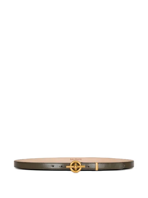 Balmain leather T-bar belt