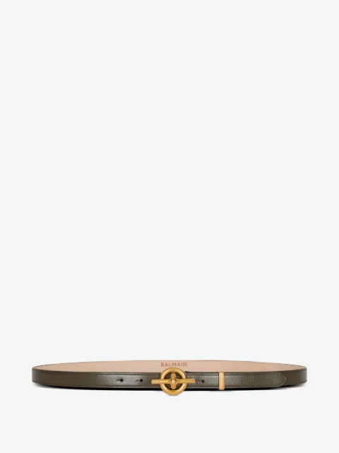 Balmain leather T-bar belt