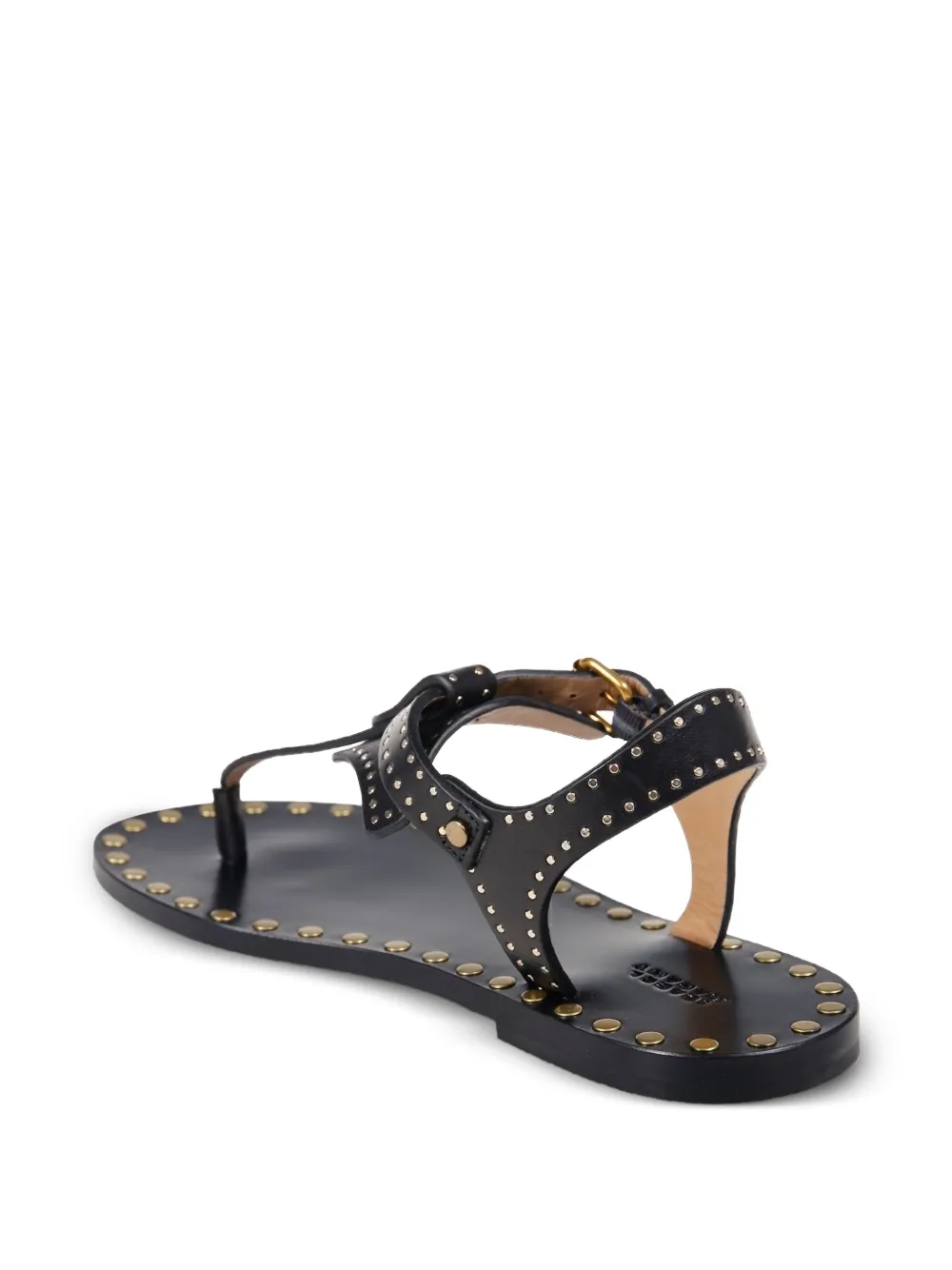 ISABEL MARANT Joony studded buckle sandals Zwart