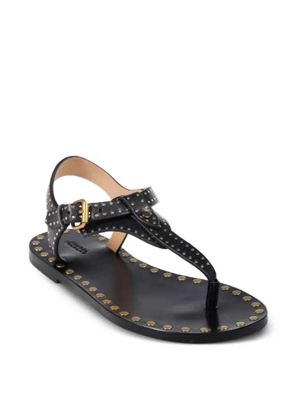 ISABEL MARANT Joony スタッズ サンダル | ブラック | FARFETCH JP