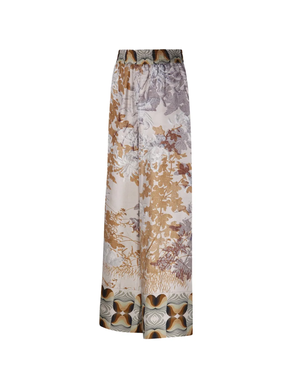 Pierre-Louis Mascia Cialda broek met bloemenprint Beige
