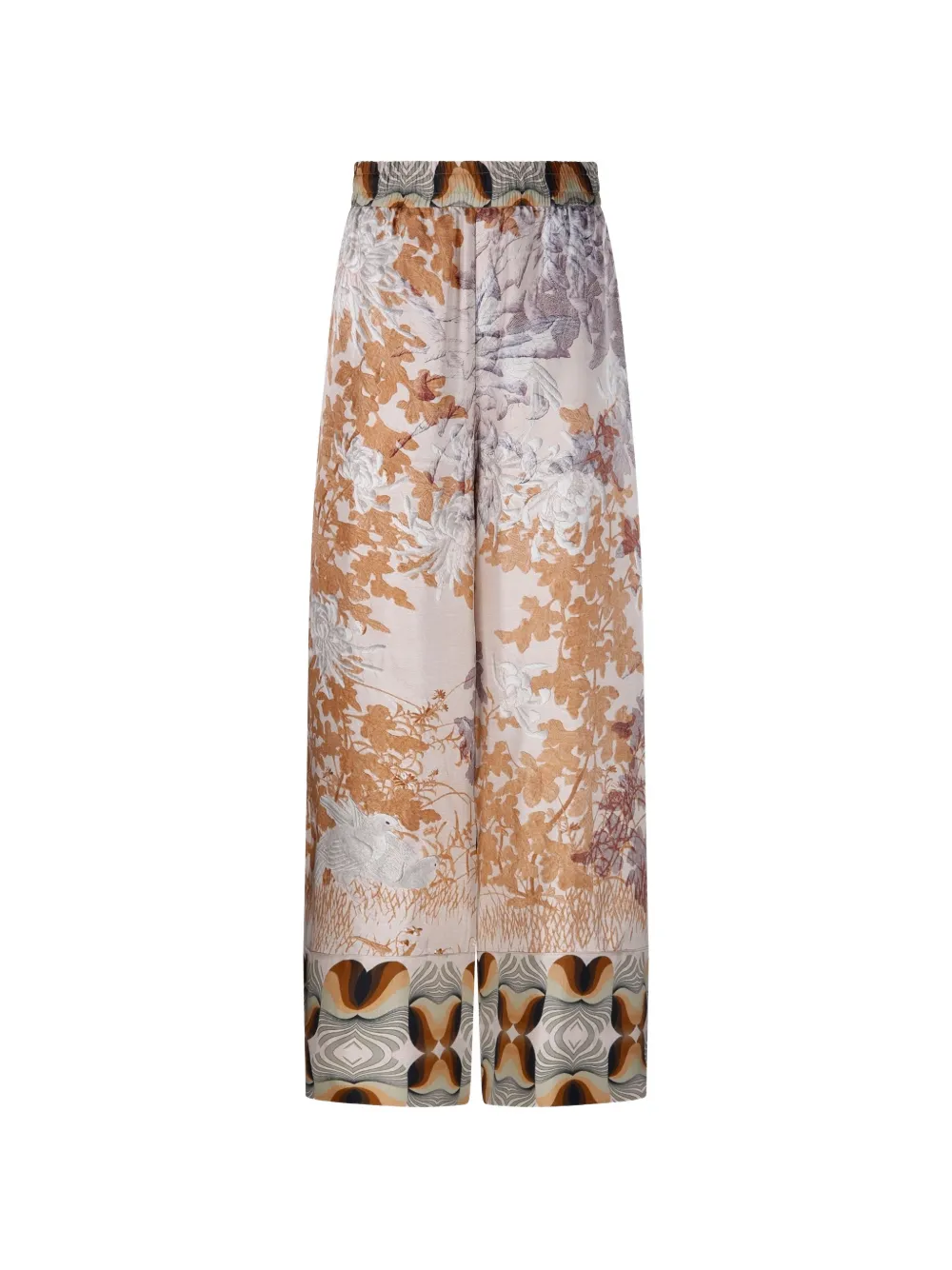 Pierre-Louis Mascia Cialda floral-print trousers - Toni neutri