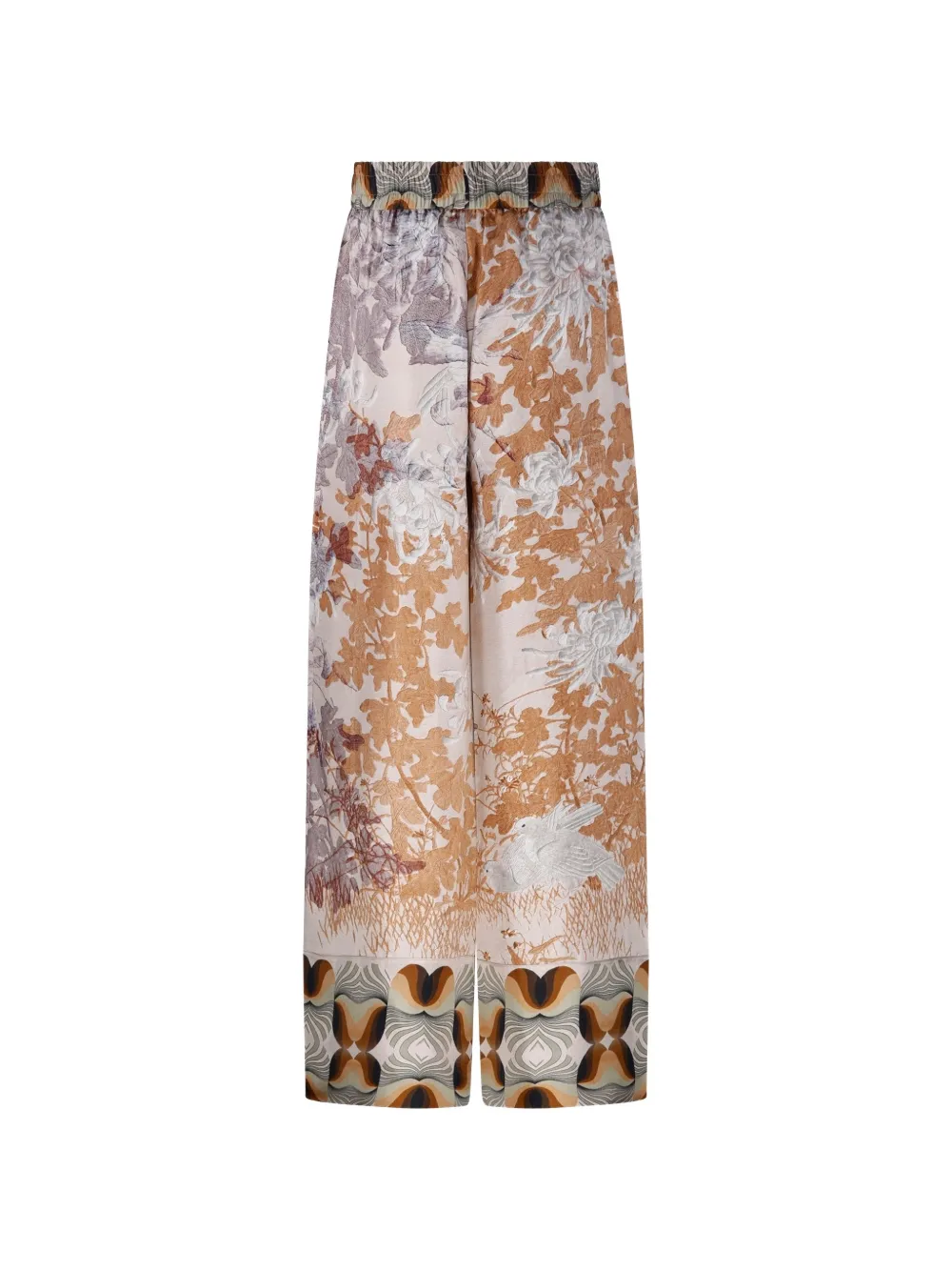 Pierre-Louis Mascia Cialda broek met bloemenprint Beige