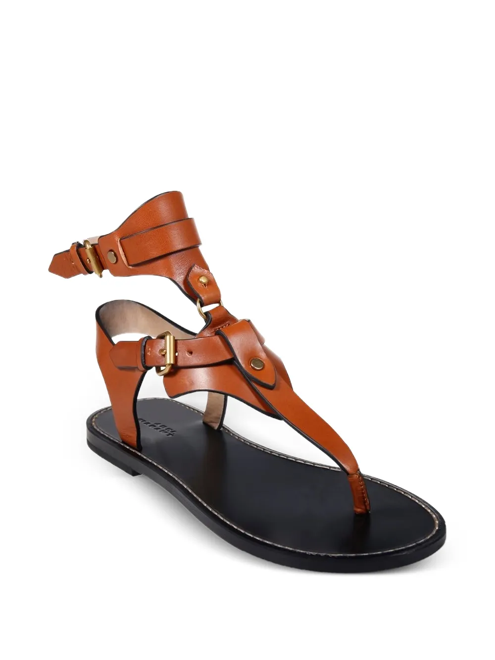 ISABEL MARANT Eveen sandalen met gesp en bandje Bruin
