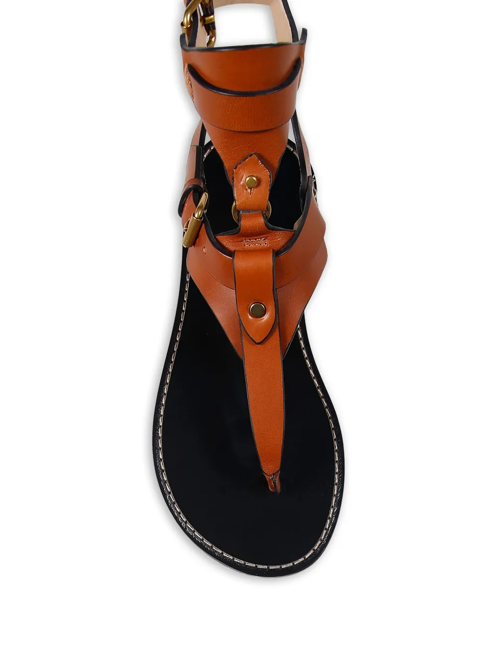 ISABEL MARANT Eveen sandalen met gesp en bandje Bruin