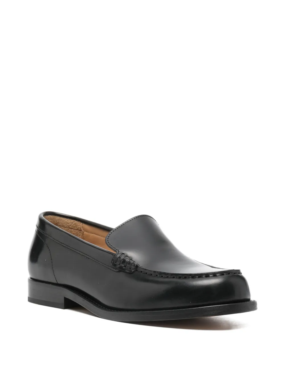 A.P.C. leather loafers Zwart