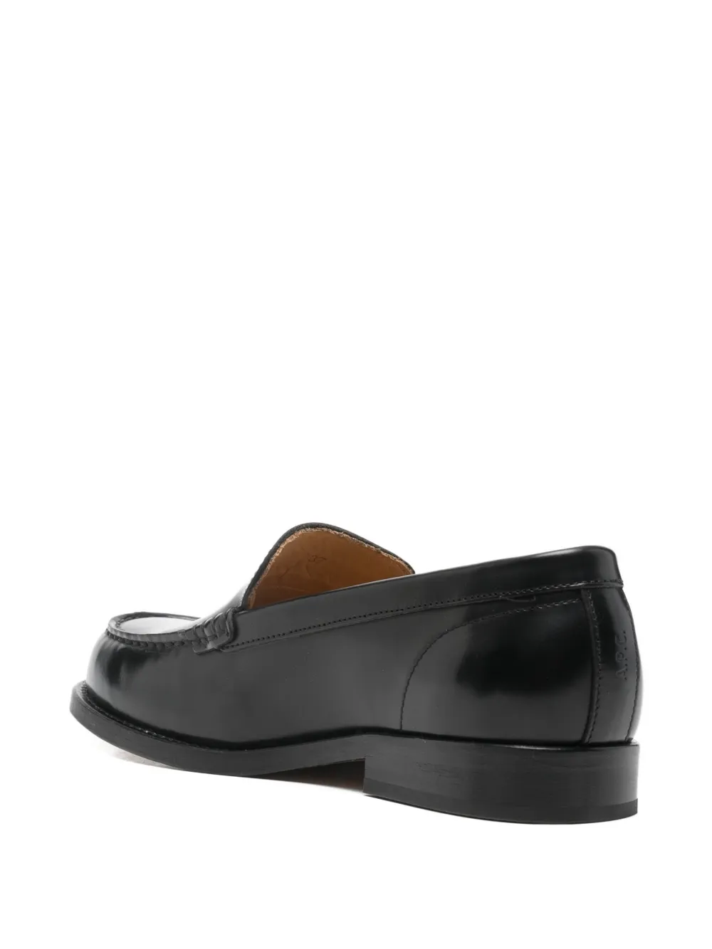 A.P.C. leather loafers Zwart