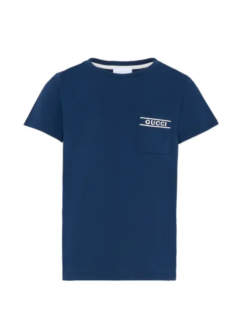 Gucci Kids playera con bolsillo