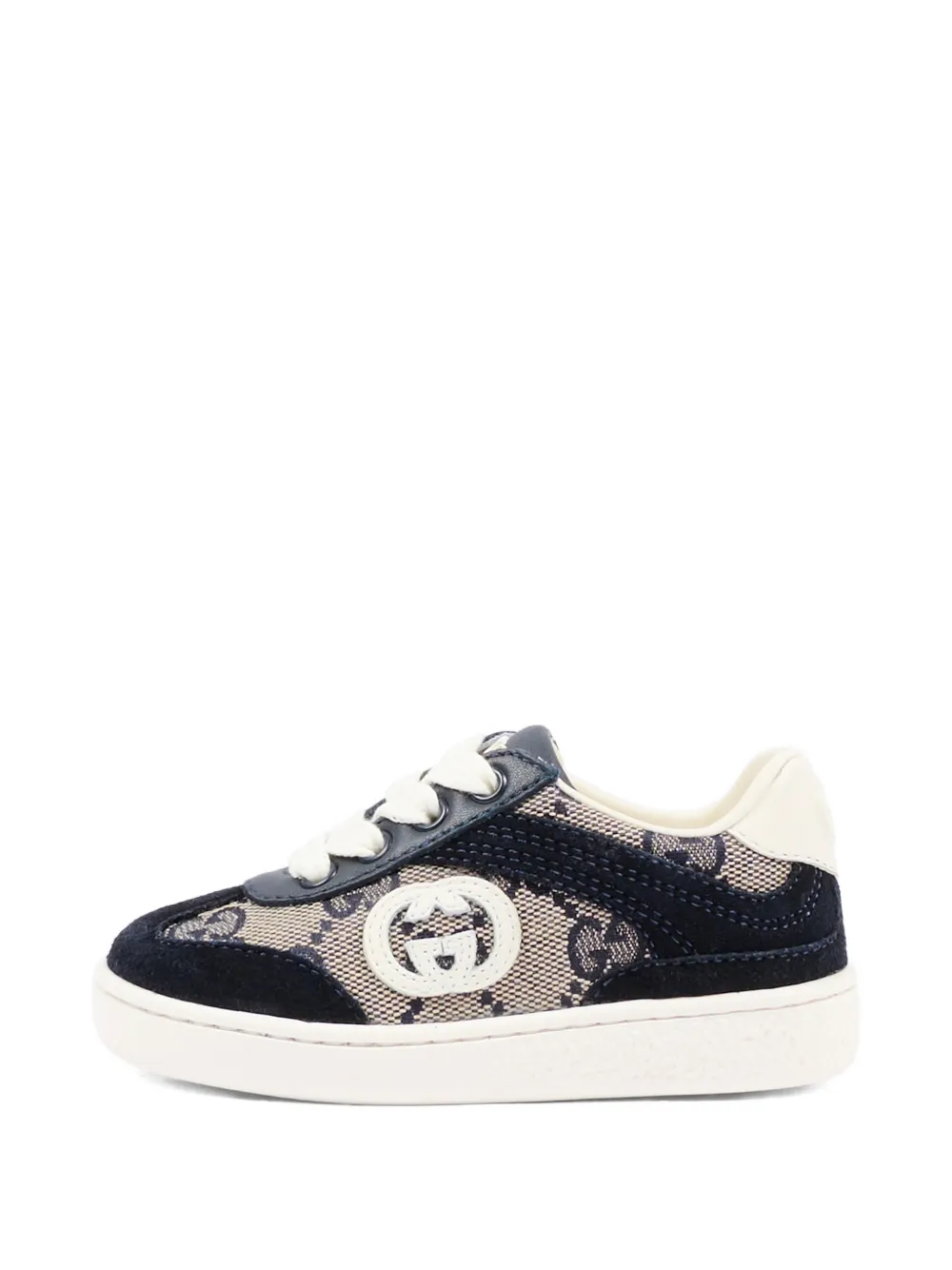 Gucci Kids logo-patch sneakers Blauw