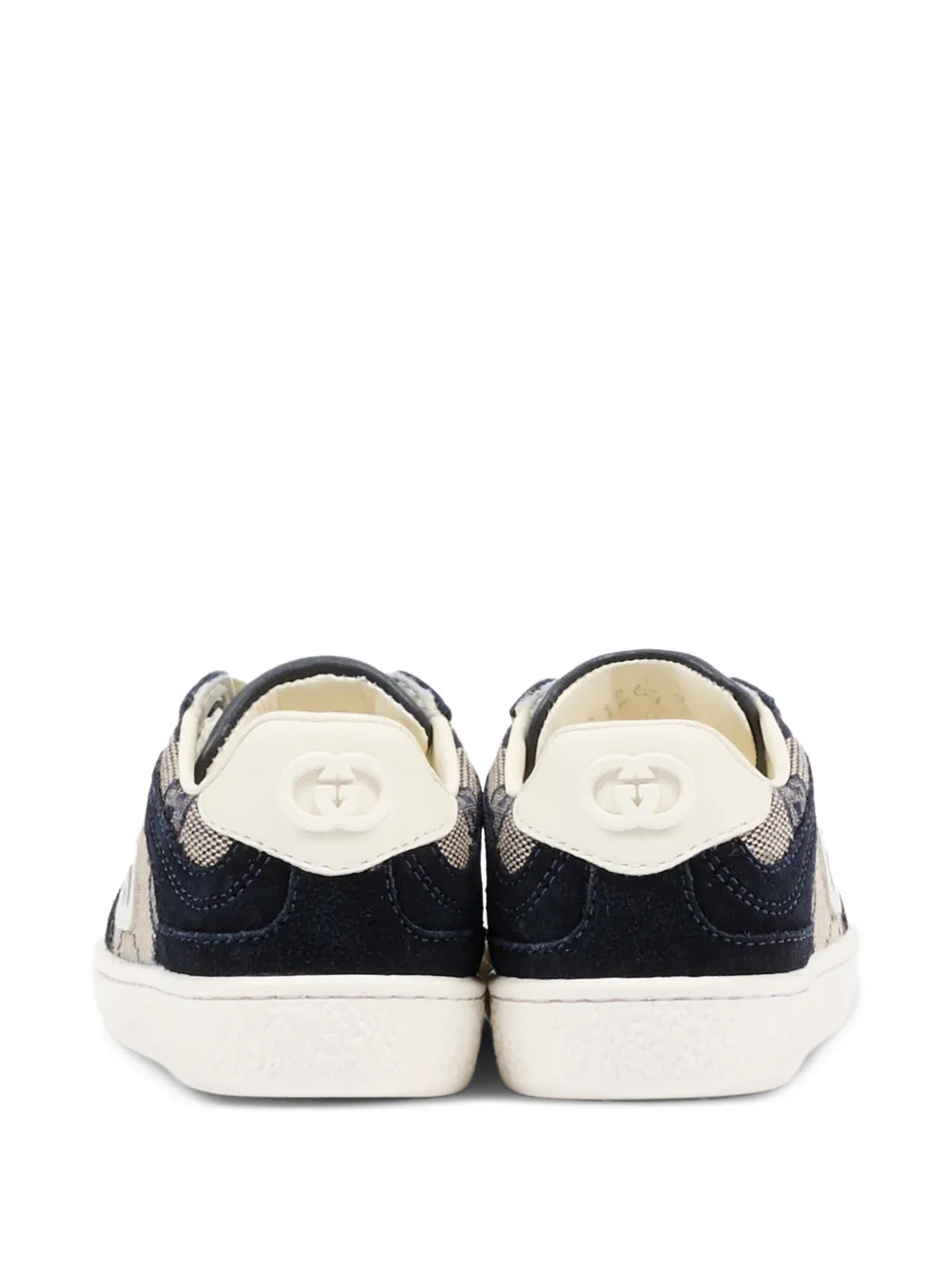 Gucci Kids logo-patch sneakers Blauw