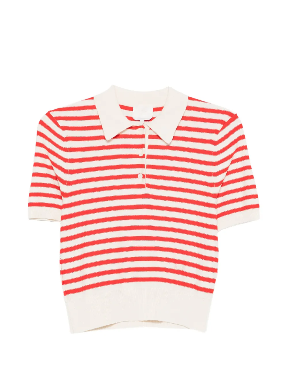 A.P.C. striped polo sweater - Rosso
