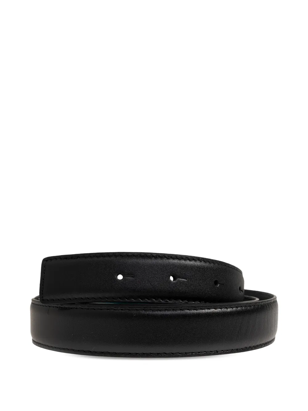 AMI Paris leren riem Zwart