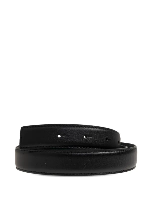 AMI Paris Ami De Coeur Leather Belt | Black | FARFETCH