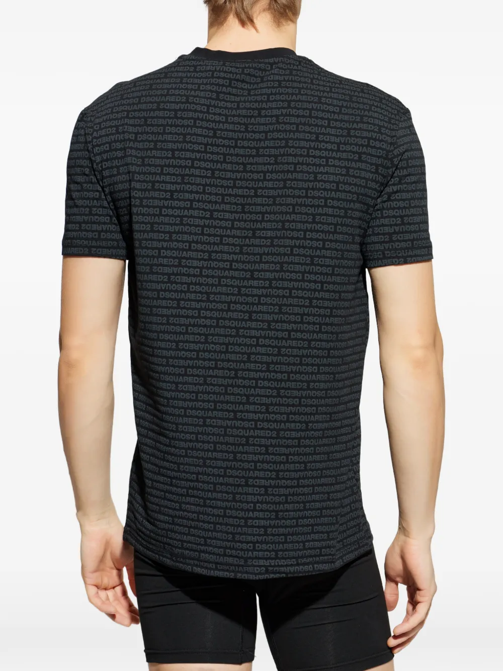 DSQUARED2 T-shirt met logoprint Zwart