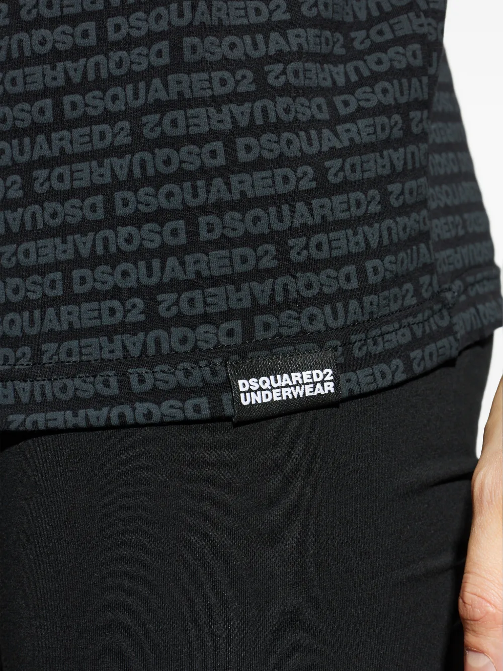 DSQUARED2 T-shirt met logoprint Zwart