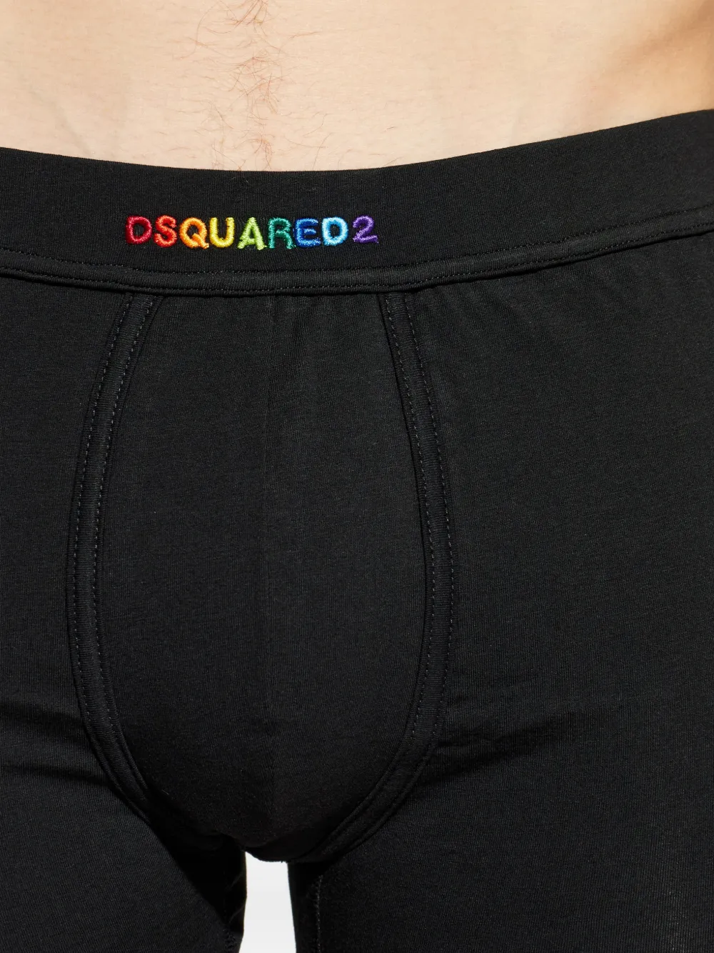 DSQUARED2 Boxershorts met geborduurd logo Zwart