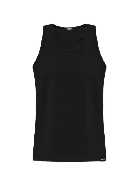 DSQUARED2 scoop neck logo top