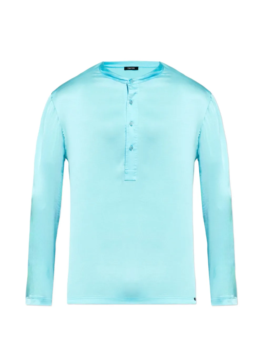 TOM FORD button-placket pajama top - Blau