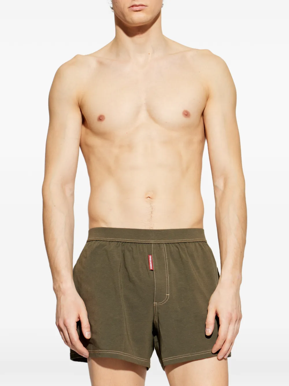 DSQUARED2 logo-tab boxers - Verde