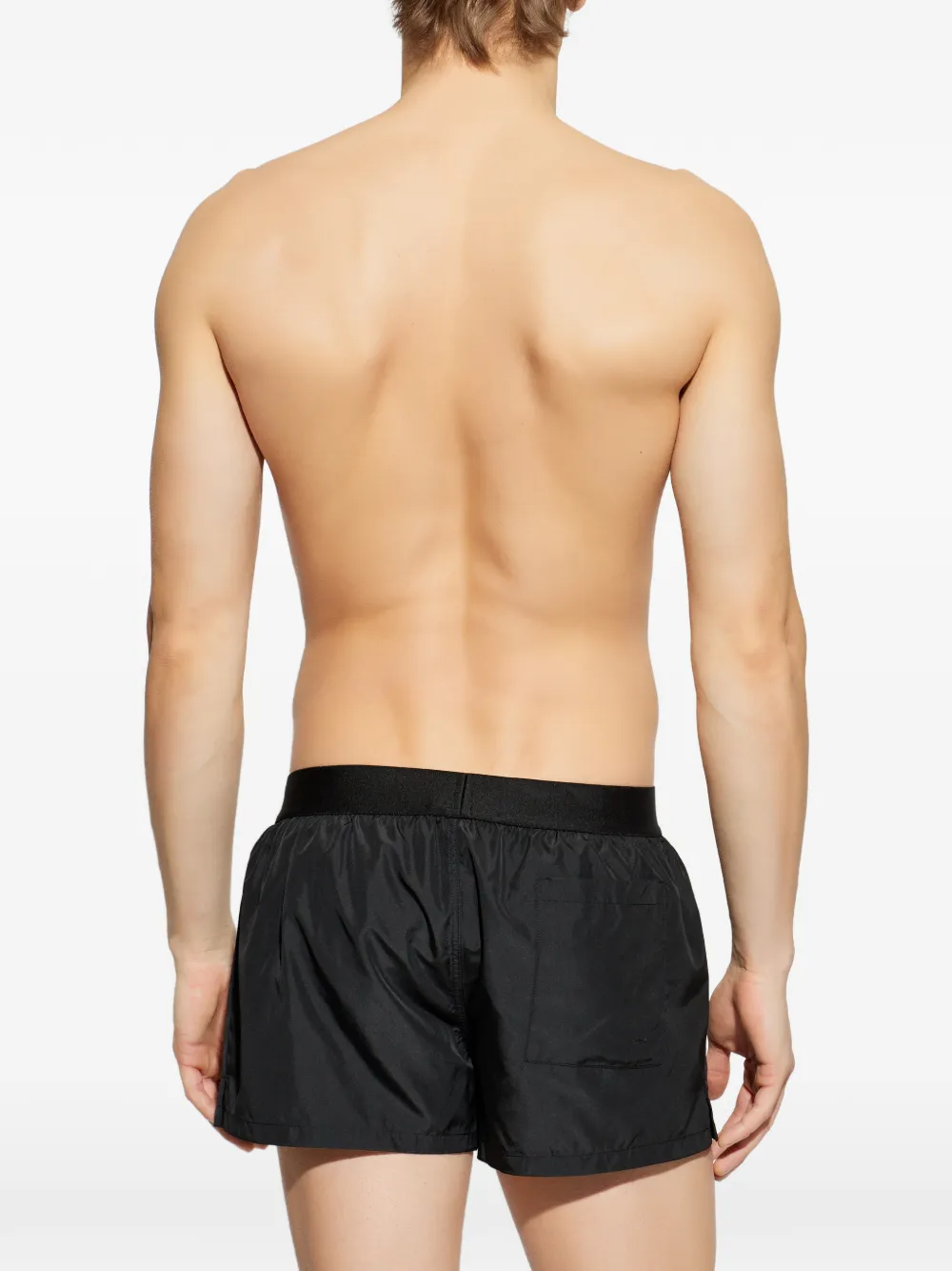  Dsquared2 Logo Elasticated Beach Shorts - Black 