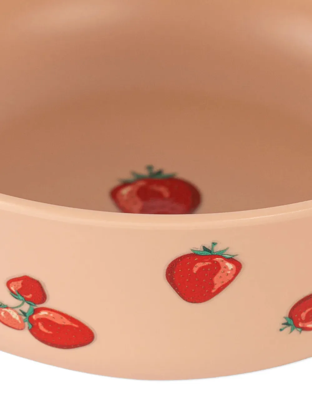  Konges Sløjd Strawberry-print Meal Set - Pink 
