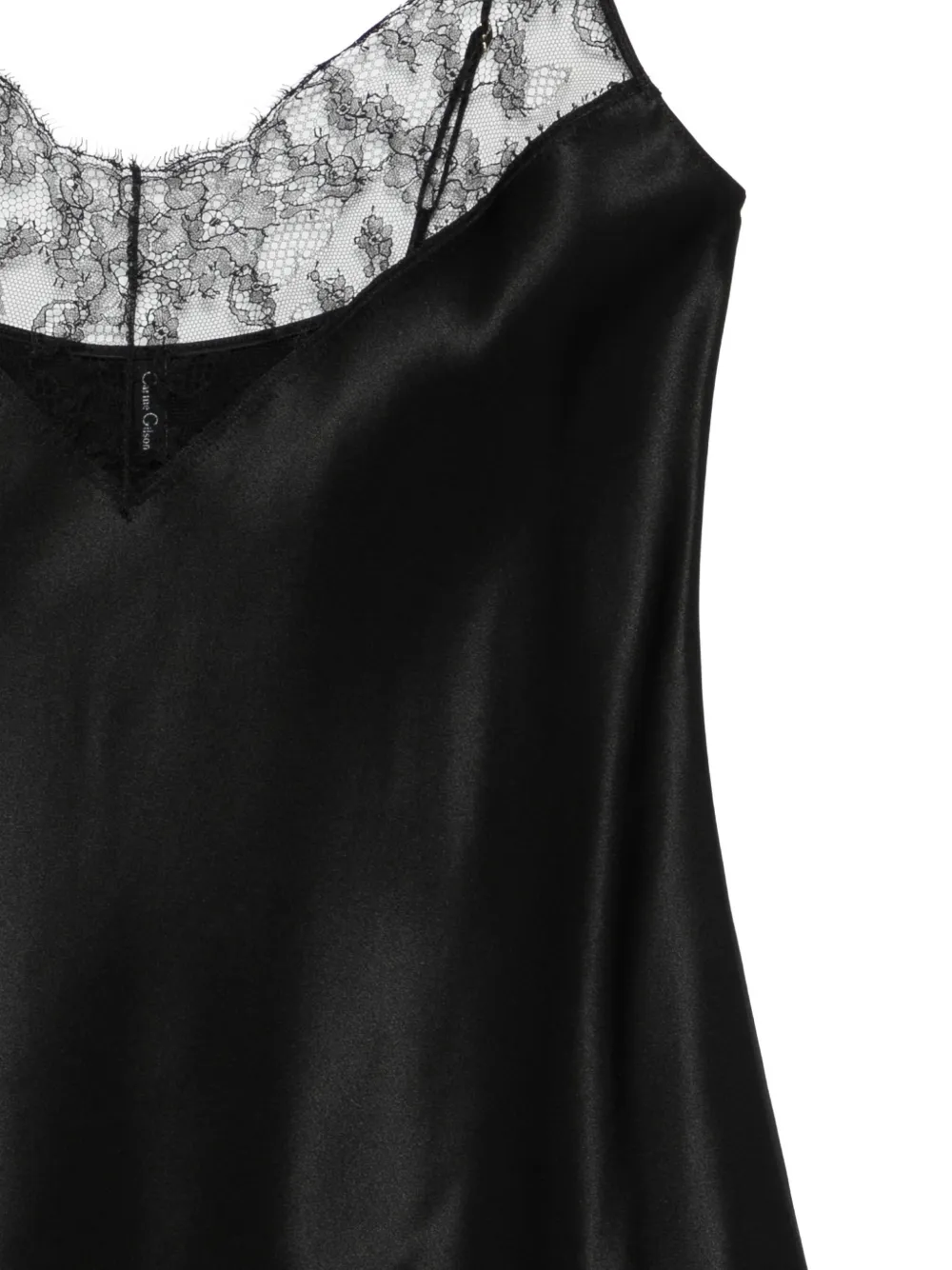 Carine Gilson Mini-jurk met kant Zwart
