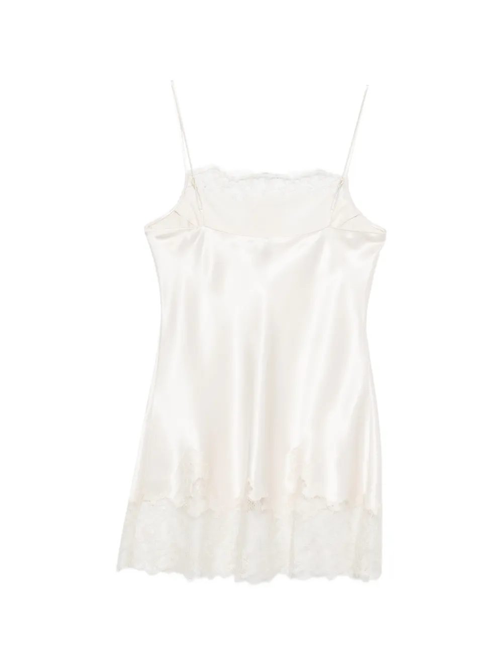 Carine Gilson Jurk met kanten detail Beige