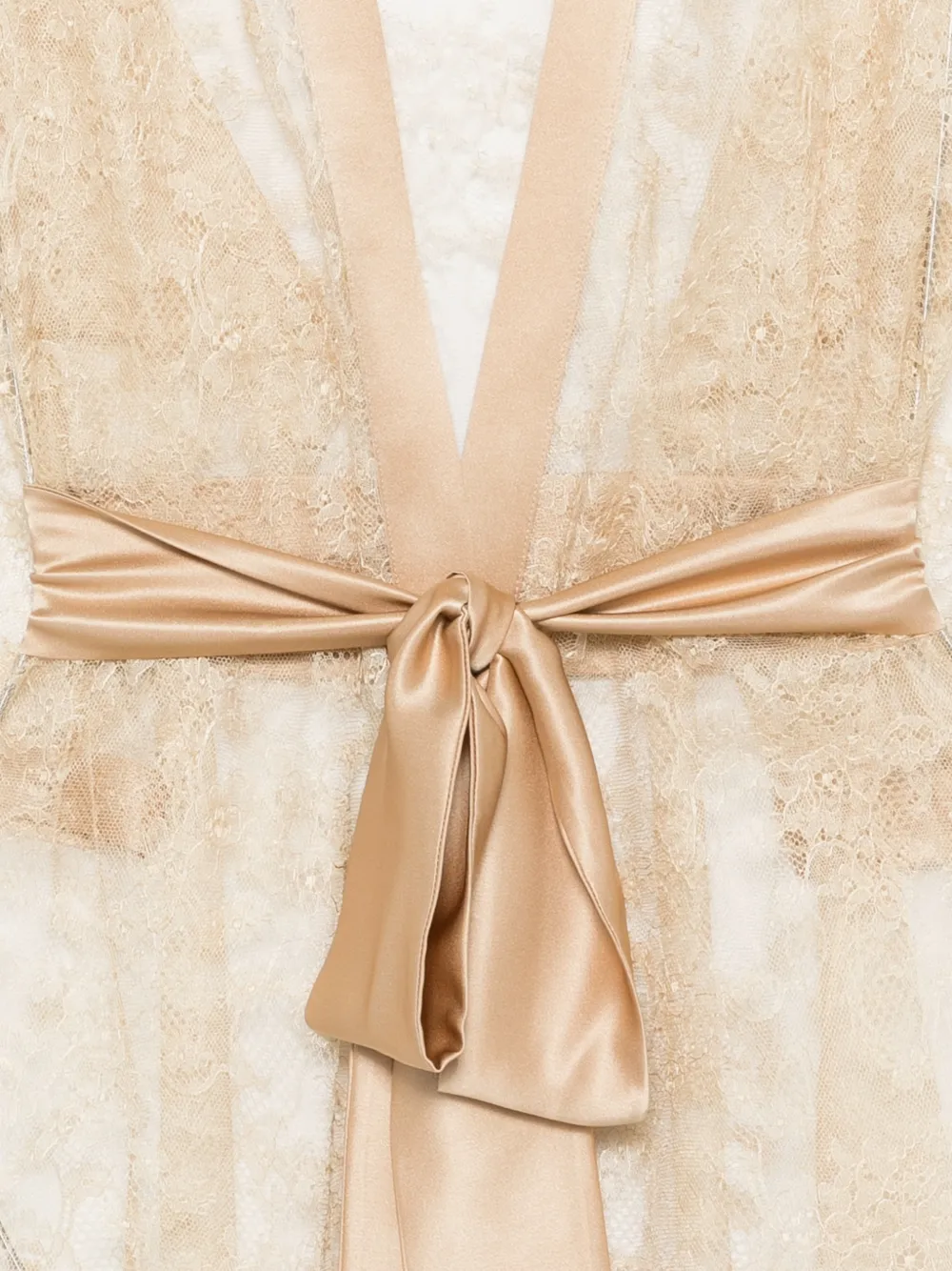 Carine Gilson Badjas met kant Beige