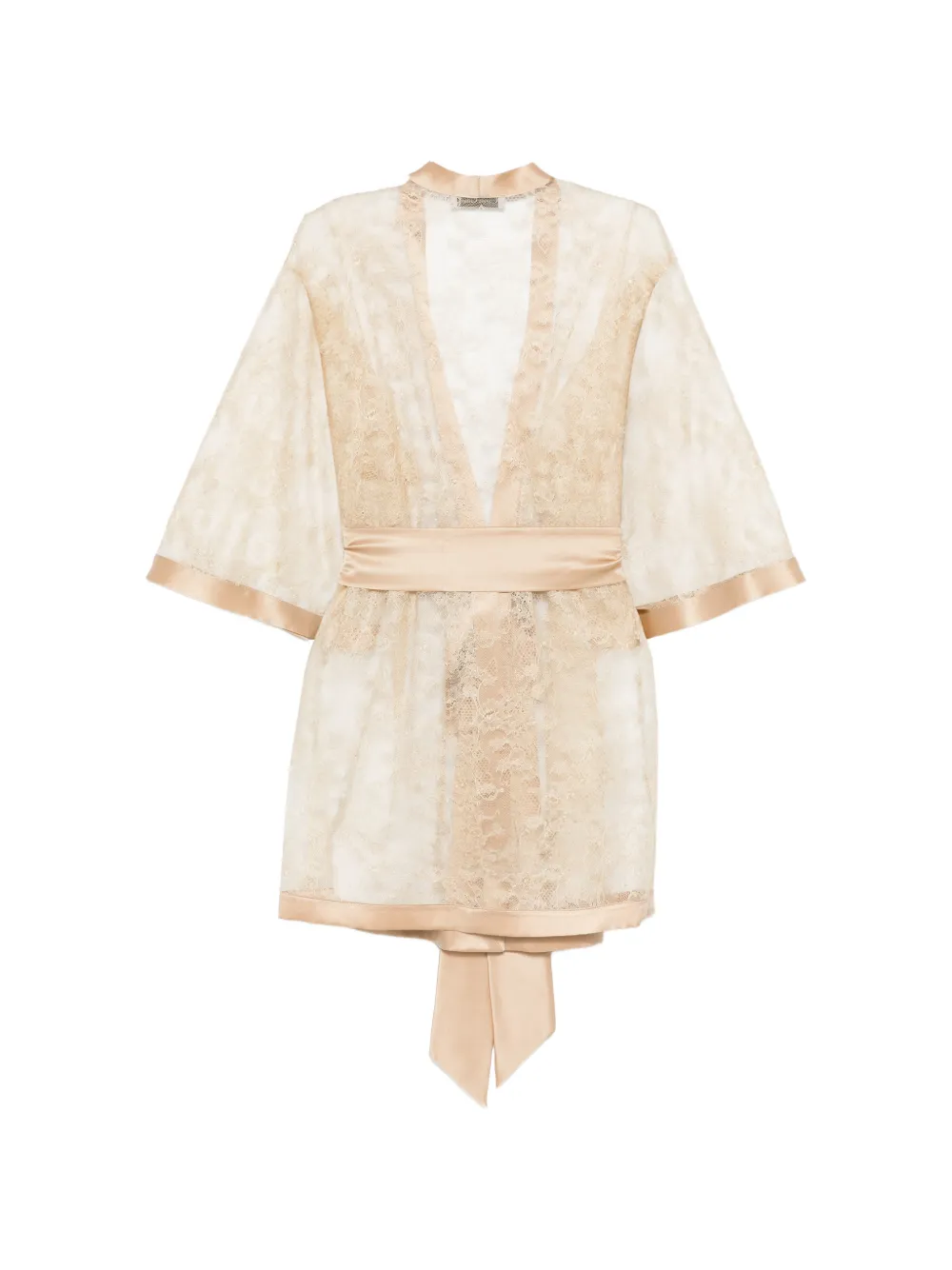 Carine Gilson Badjas met kant Beige