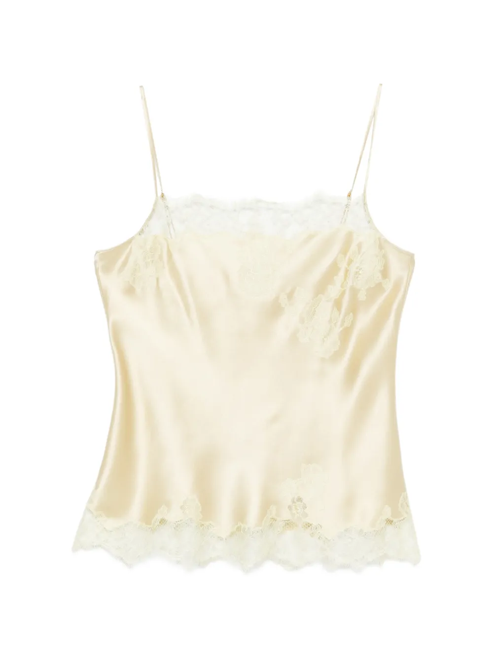Carine Gilson Camisole-Top mit Spitze - Gelb