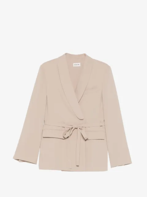 P.A.R.O.S.H. belted double-breasted fitted jacket
