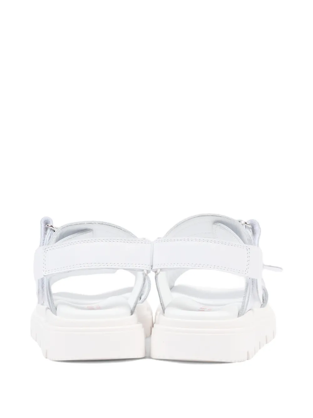 Marni Kids logo-strap sandals Wit