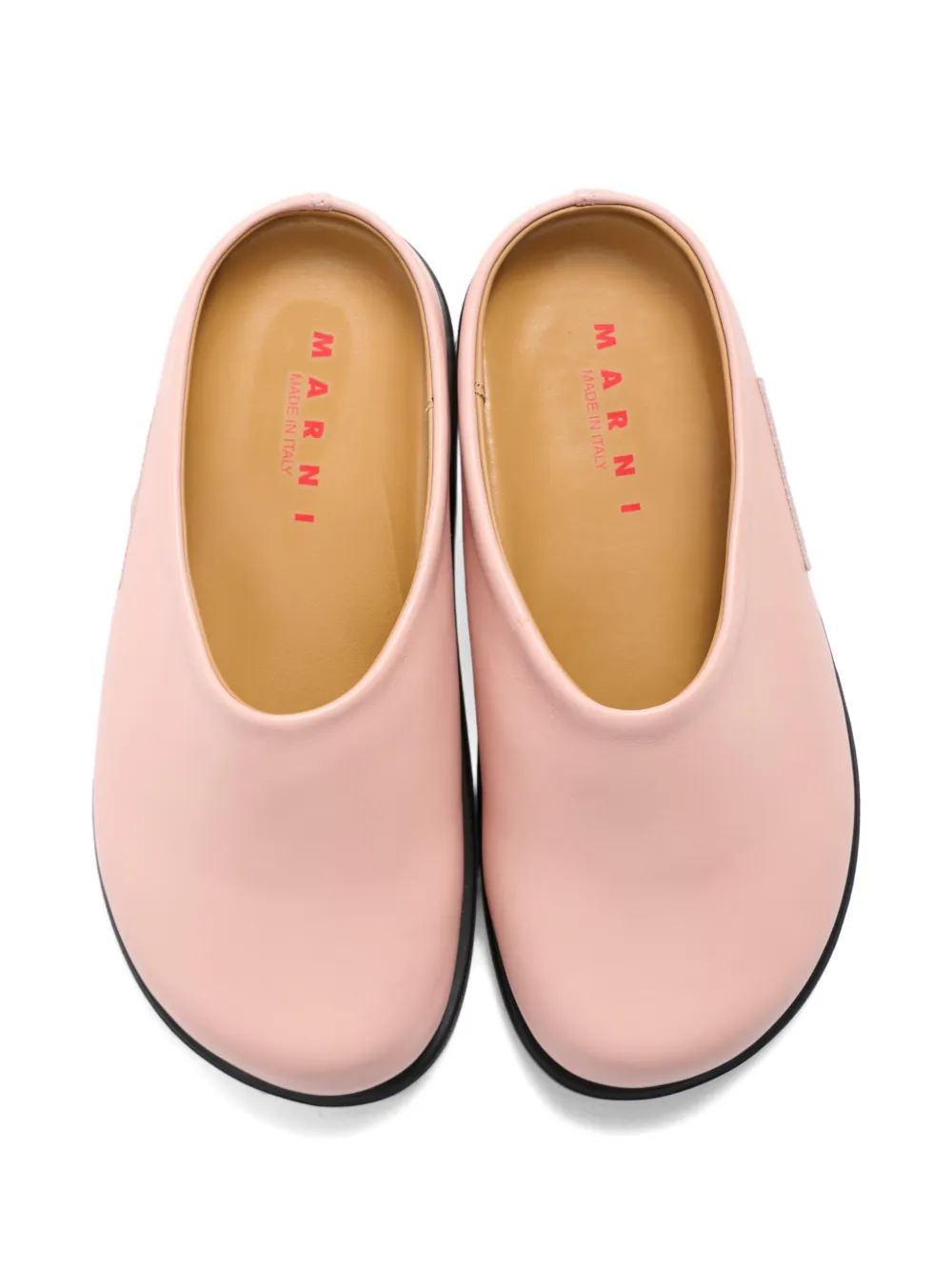 Marni Kids logo sabot sandal Roze