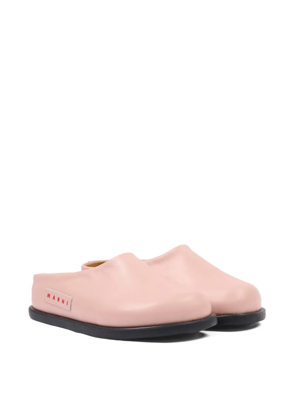 Marni Kids logo sabot sandal Roze