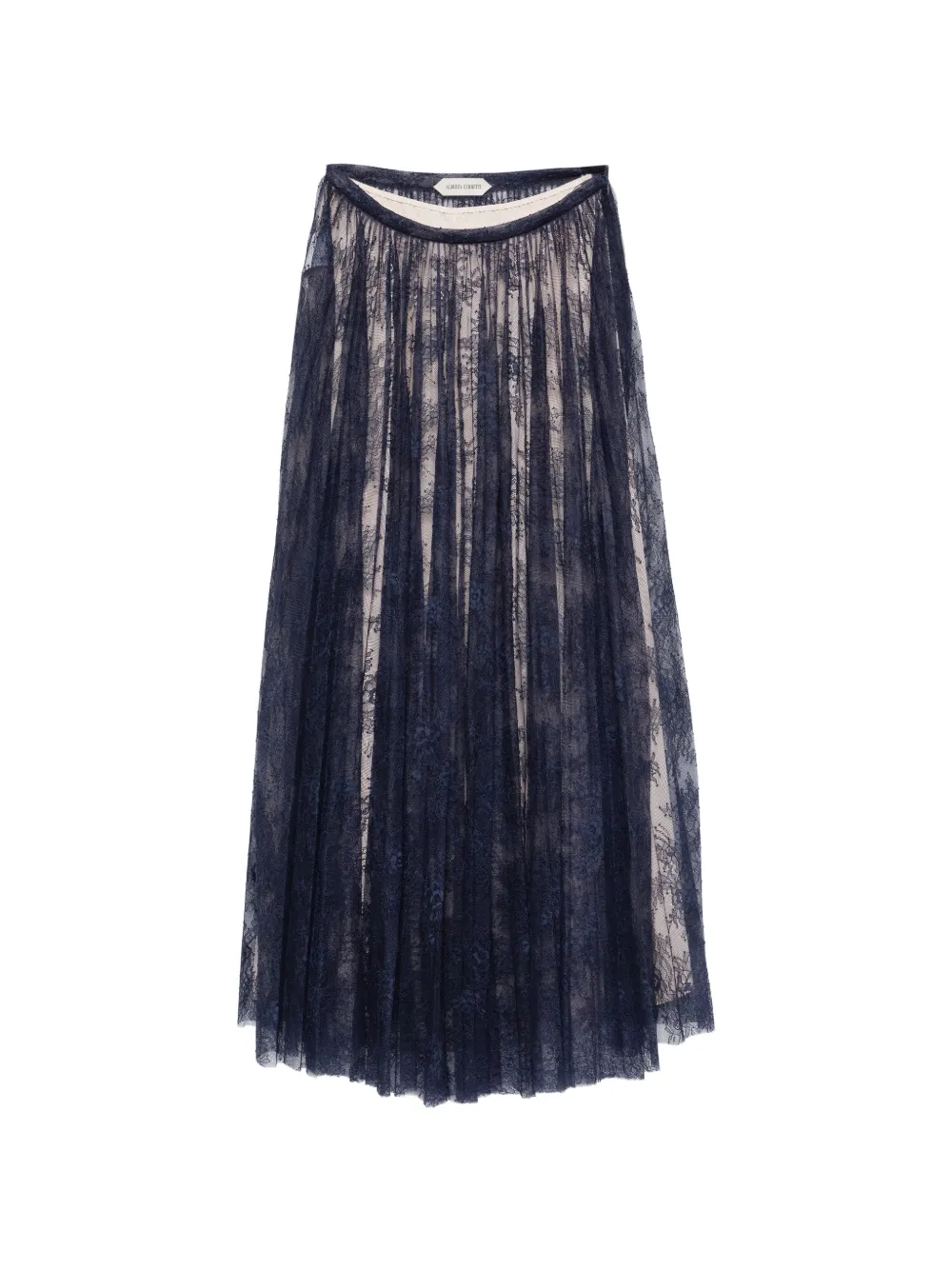 Alberta Ferretti laced maxi skirt - Blu