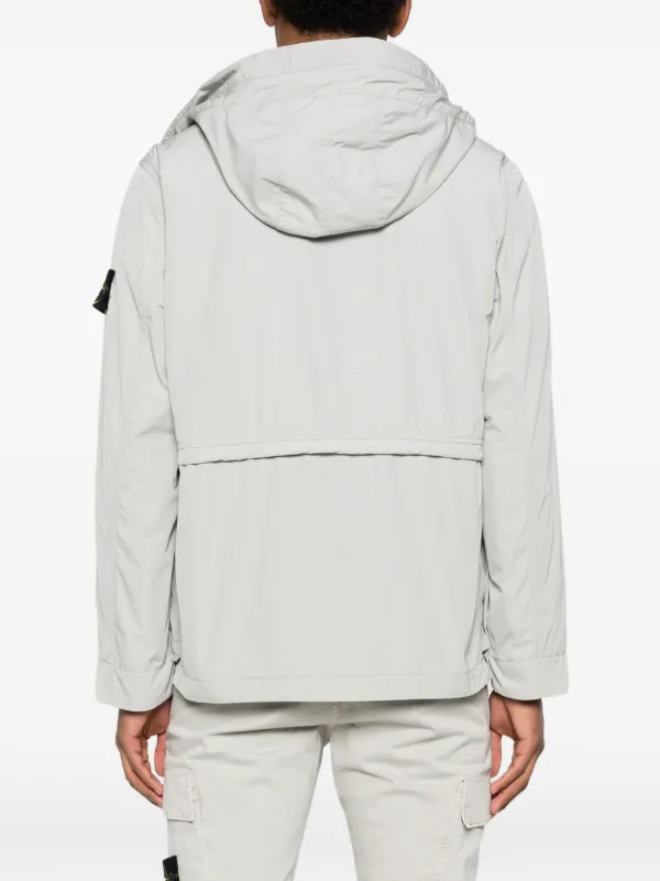 Stone Island 4100032 Micro Twill Jacket | Grey | FARFETCH