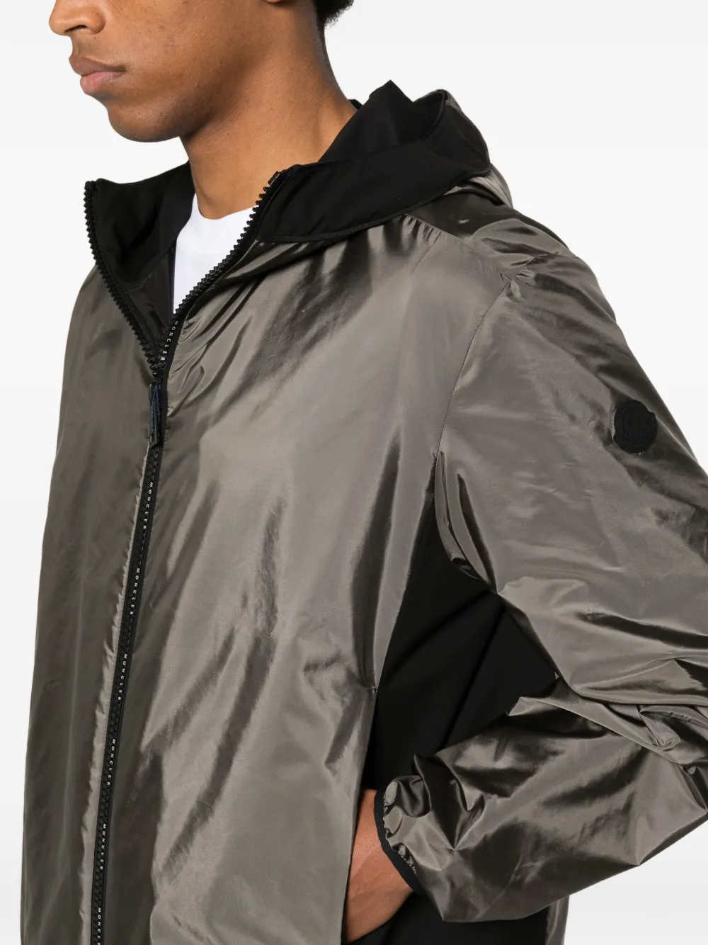 Moncler Galveston jack met capuchon en rits Groen