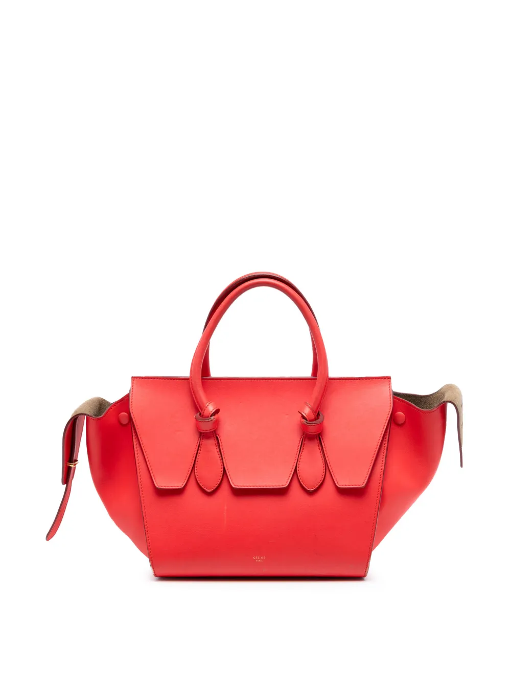 Celine Pre-Owned 2015 Small Grained Calfskin Tie Knot handbag - Rosso