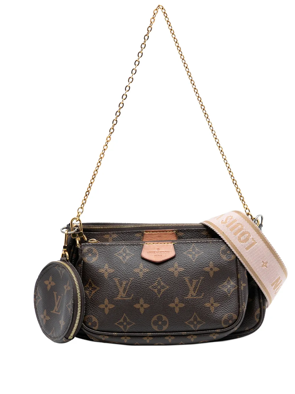 Louis Vuitton Pre-Owned 2020 Monogram Multi Pochette Accessoires satchel - Marrone