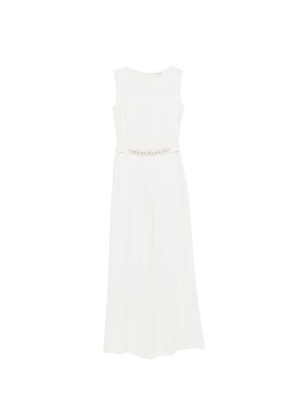P.A.R.O.S.H. flower-embellishment jumpsuit - Bianco