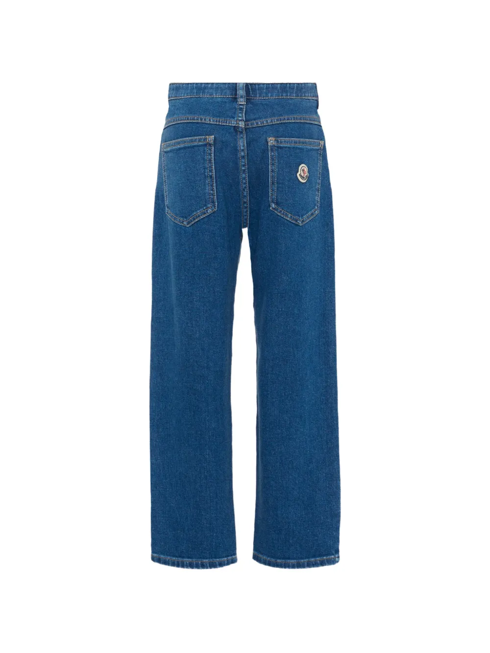  Moncler Enfant Logo Patch Jeans - Blue 