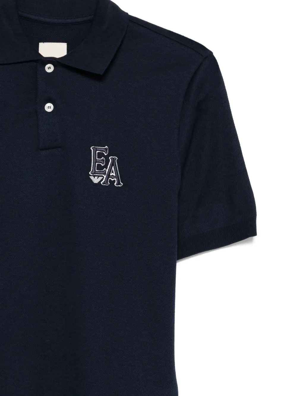 Emporio Armani Poloshirt met logo-applicatie Blauw