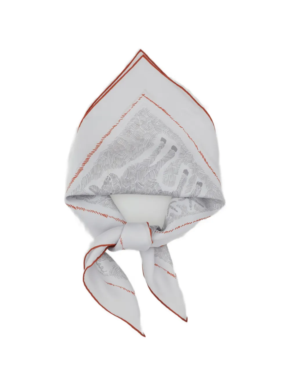 Jacquemus printed scarf - Bianco